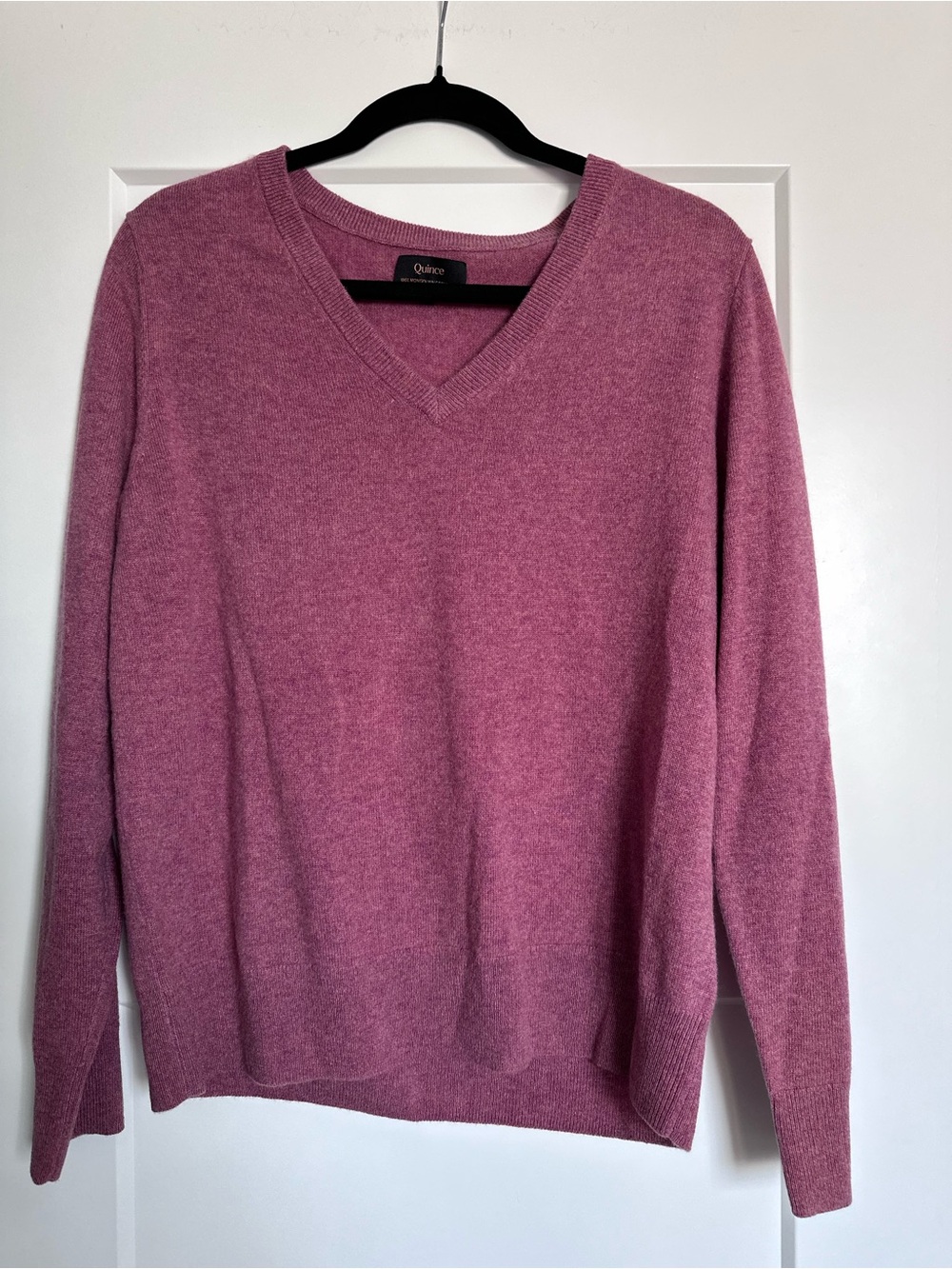 Women’s Quince V-Neck Cashmere Sweater - Dusty Rose